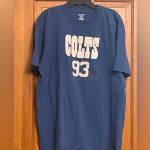Reebok NFL Indianapolis Colts/Dwight Freeney Blue Short Sleeve Shirt Size Lg